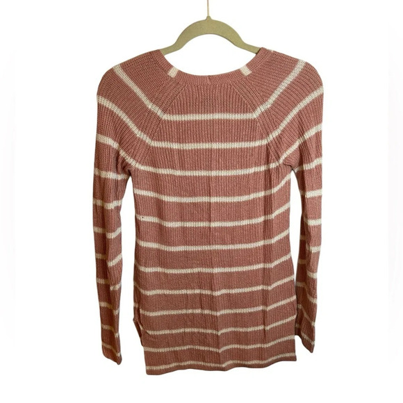 OLD NAVY VNECK STRIPED SWEATER - Picture 2 of 5